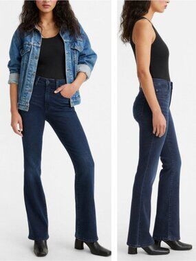 LEVI'S Premium 725 High Rise Bootcut Women's Jeans Size 24 Lots Of Love